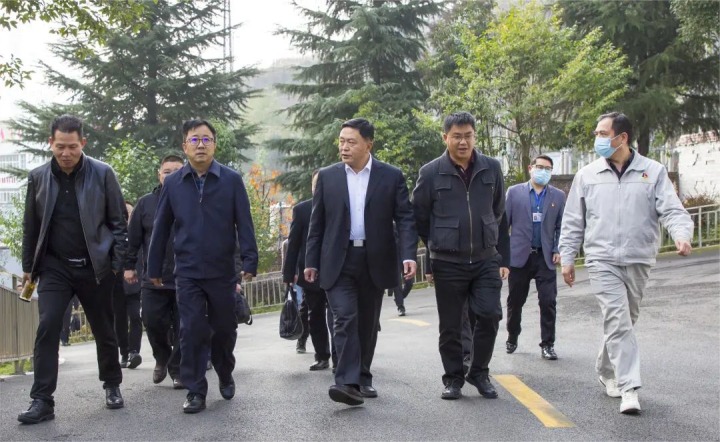 国度矿山安监局云南局党组书记、局长蔡建军到云南东源镇雄煤业有限公司调研