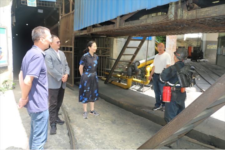 【主题教育】云煤（HB火博·(Home)）集团党委委员、财政总监莫晓丹一行到天井煤矿发展主题教育调研