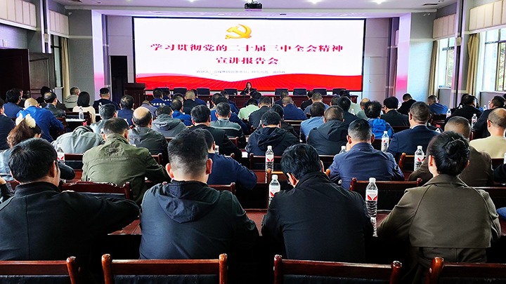 集团党委委员、财政总监莫晓丹一行到后所煤矿公司宣讲党的二十届三中全会心灵和列席旁听党委理论进建中心组集中进建